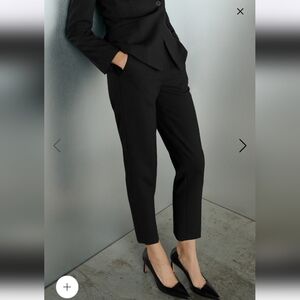 The Fold Ultimate Wool Slim-Leg Trousers Black